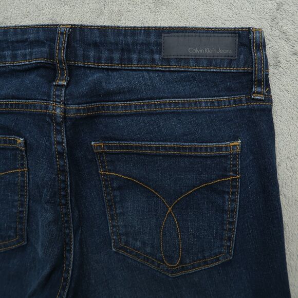 Calvin Klein Jeans Women's Size 6 Blue Low-Rise Ankle Legging Denim 26.5" Inseam - Picture 15 of 16